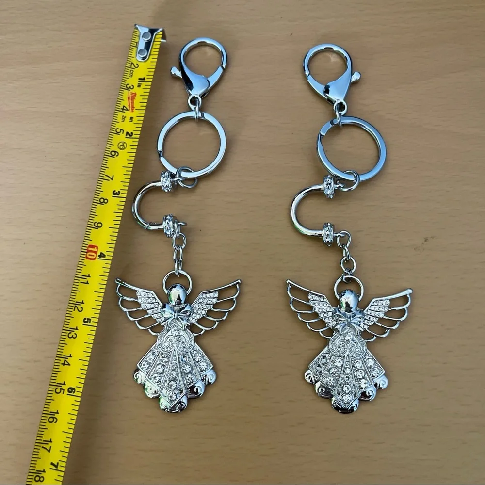 Eagle Pendant Charm with Key‎ ChainAttachment Clip for Hand Bags Purses 2 pieces